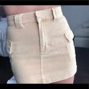 Pac sun tan cargo skirt